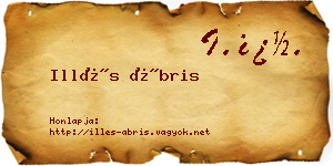 Illés Ábris névjegykártya