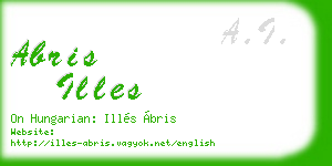 abris illes business card