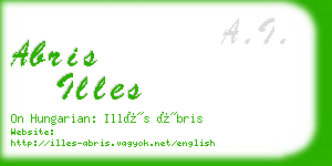 abris illes business card